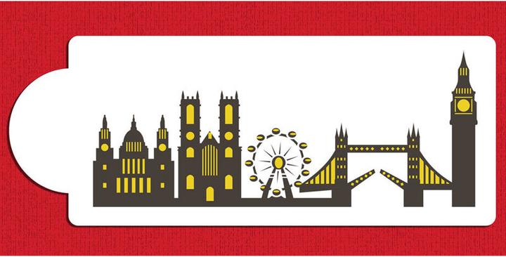 Actual product image Designer Stencils London City Skyline Stencil
