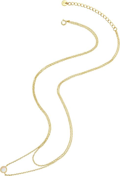 Produktbild Glanzstücke München Damen Sterling Silber Opal (synth.) gelbgold 42,0/36,0 cm Basiskette + 5,0 cm Verläng - 30028 (Sterling Silber)