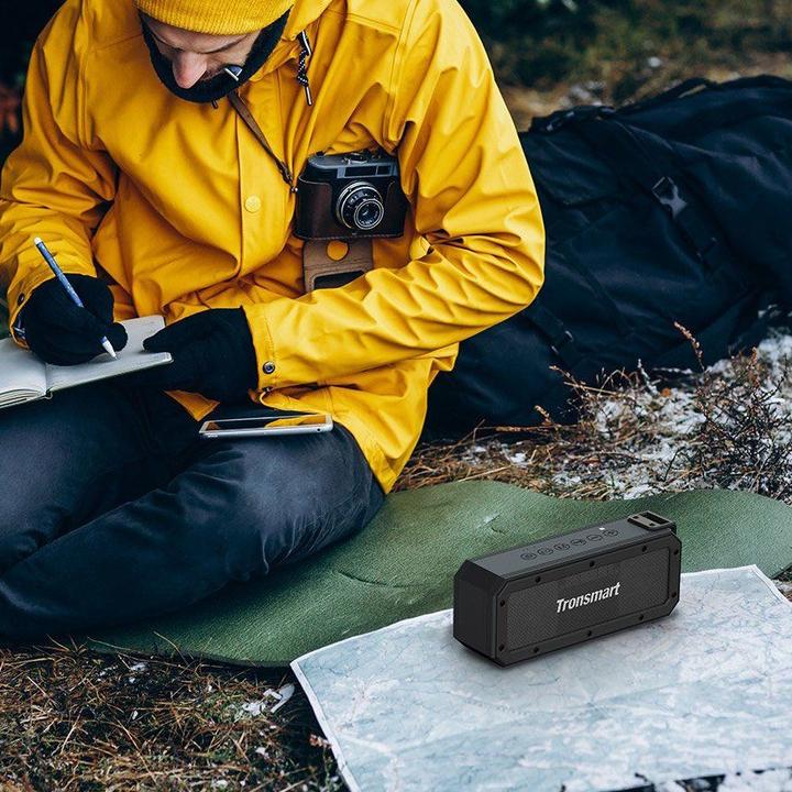 Actual product image Tronsmart Element Force + 40 W Portable Wireless Bluetooth 5.0 NFC Speaker Black (322485) (15 h, Rechargeable battery operated)