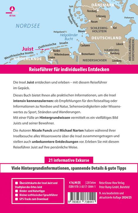 Produktbild Reiseführer Juist (Deutsch, Michael Narten, Nicole Funck, 2024)
