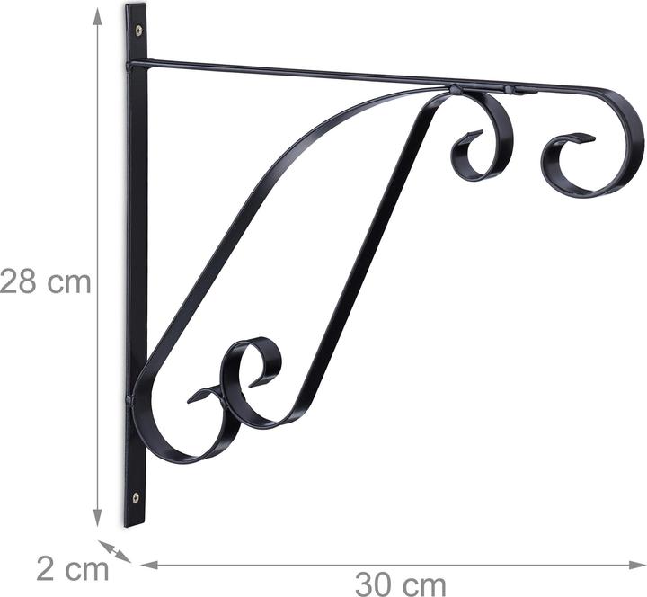 Actual product image Relaxdays 2x hanging basket holder