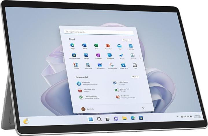 Actual product image Microsoft Surface Pro 9 (13", Microsoft SQ3, 8 GB, 256 GB, Without keyboard layout)