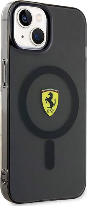 Actual product image Ferrari FEHMP14SURKK iPhone 14 6.1" black/black hardcase Translucent Magsafe (Apple iPhone 14)