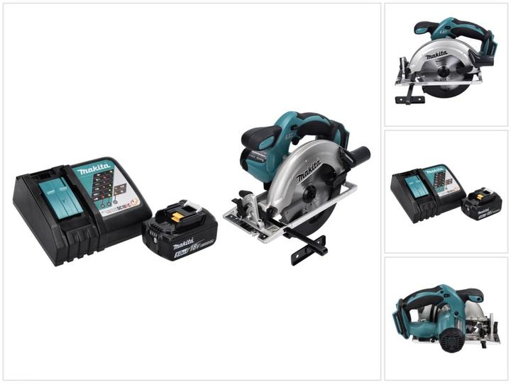 Produktbild Makita DSS 611 RT1 Akku Handkreissäge 18 V 165 mm + 1x Akku 5,0 Ah + Ladegerät