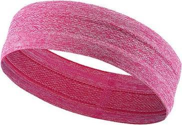 Hurtel Elastisches Stirnband aus Stoff zum Laufen Fitness Pink