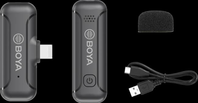 Boya BY-WM3T2-D1 wireless mic for IOS one transmitter