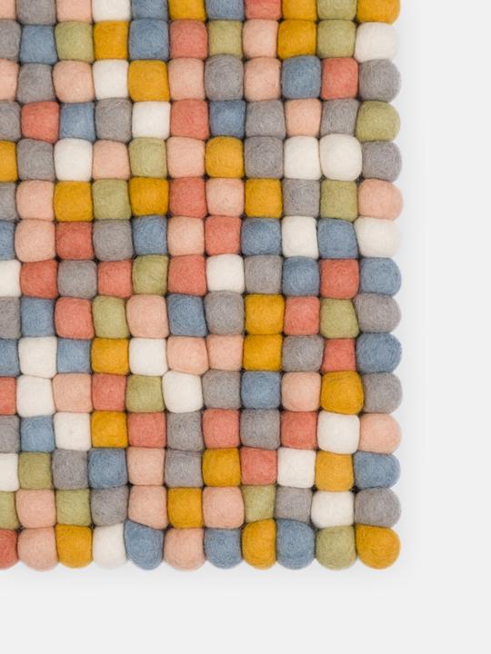 Produktbild Myfelt Liese Filzkugelteppich eckig (70 x 100 cm)