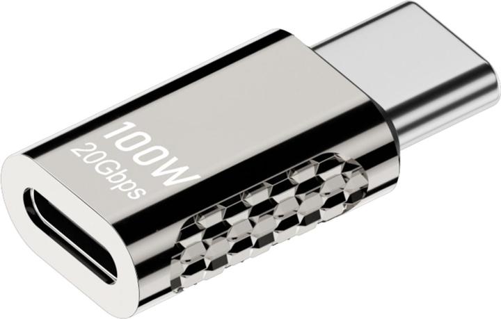 Produktbild PowerGuard Titan USB-C Short Extension Male/Female Adapter 100W 20 GBit/s (USB 3.2 Gen 2x2)