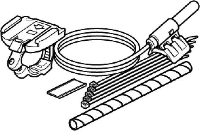 Actual product image CatEye Sensor cable LowProfile bracket Enduro CC-ED300