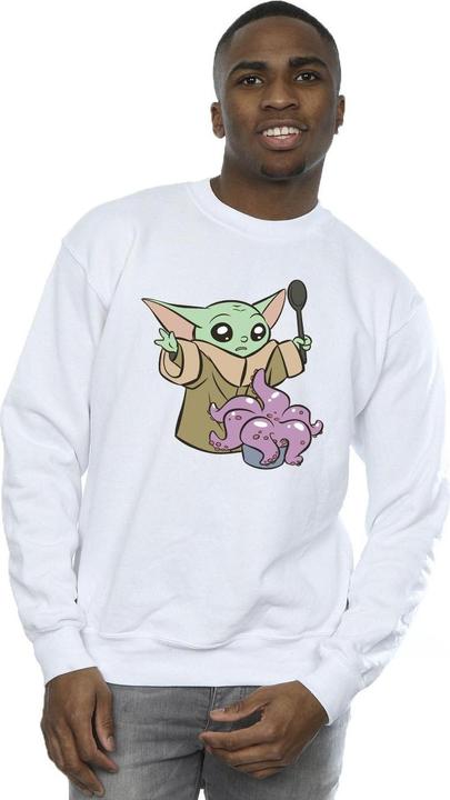Actual product image Star Wars Mens The Mandalorian Spooky Cooking Sweatshirt (XXL)