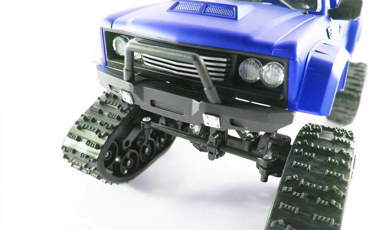 Actual product image Amewi RC AMX Pickup Truck RTR blue with wheels & chains 4WD (RTR Ready-to-Run)
