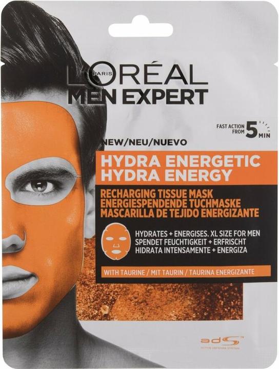 Actual product image L'Oréal Paris MEN EXPERT hydra energetic mascarilla facial tejido