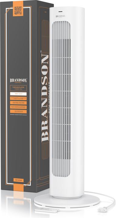 Actual product image Brandson Turmventilator, Fernbedienung, sehr leise, Oszillation, 3 Modi, Timer, 50 W, Standventilator 76cm (48 dB)