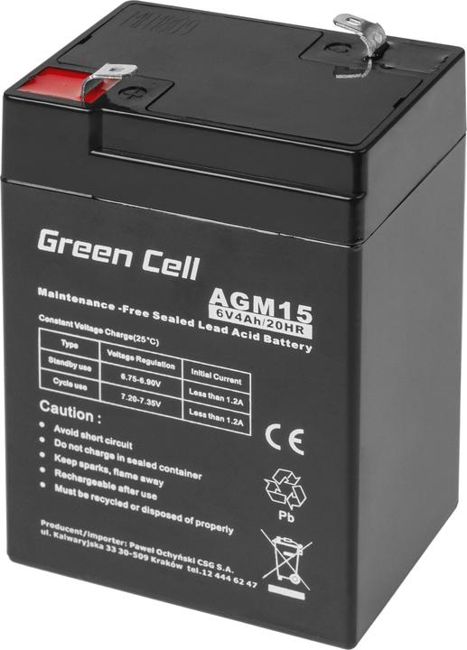 Produktbild GreenCell AGM15 (6 V, 4 Ah)