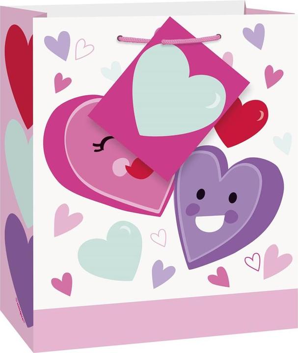 Actual product image Unique Party Hearts Valentine's Day Gift Bag (Cellophane wrap, 1 x)