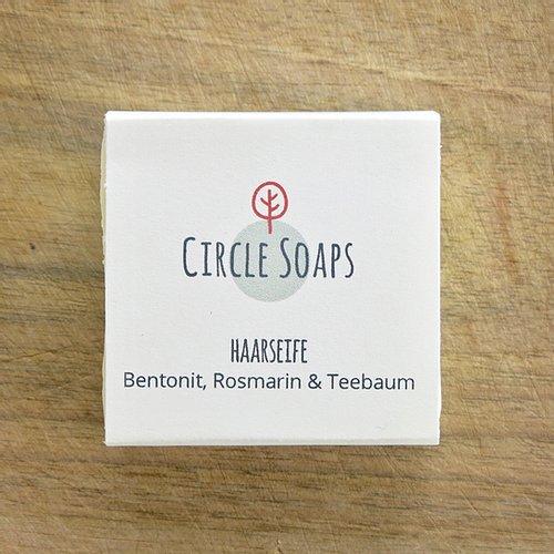 Produktbild Einfach Weniger Haarseife (festes Shampoo) von Circlesoaps, 60 g (Lavendel) (Festes Shampoo)