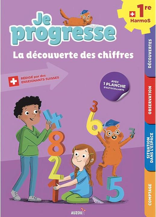 Actual product image Je progresse 1re harmos - La découverte des chiffres - Nouvelle édition (French, Collectif, 2021)