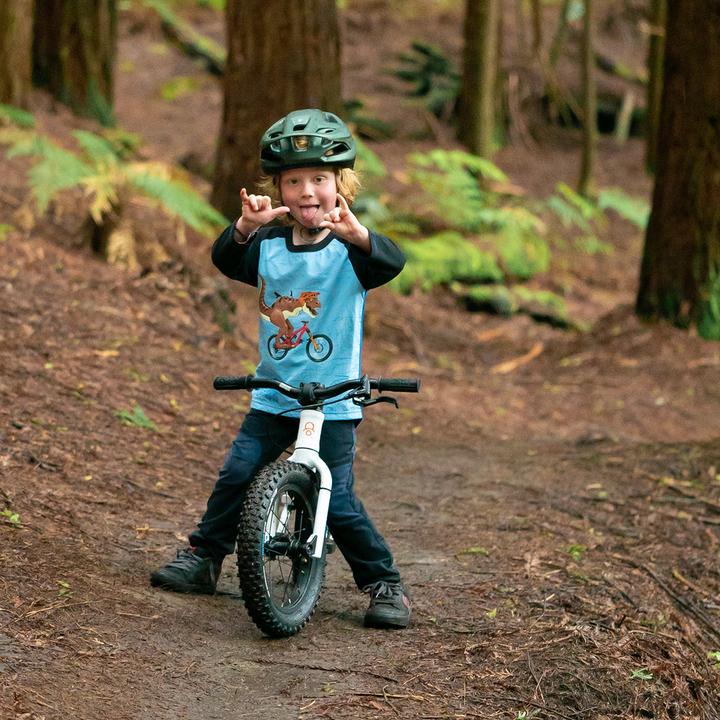 Immagine prodotto Kids Ride Shotgun Maglia MTB Dino antivento per bambini (110, 116, 115 A)