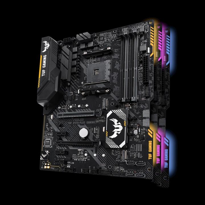 Produktbild ASUS TUF X470-Plus Gaming (AM4, AMD X470, ATX)