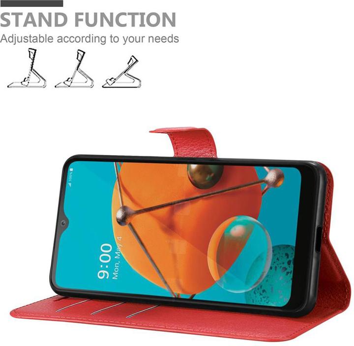 Produktbild Cadorabo Book mit Standfunktion Cover (LG KQ51)