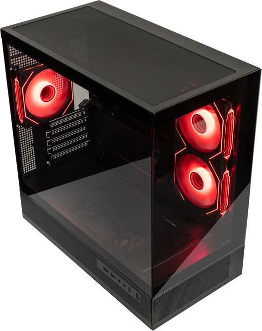 Actual product image GSI SmartAssembly ARGB Glass Micro-ATX Case - 650W Bronze (mATX)