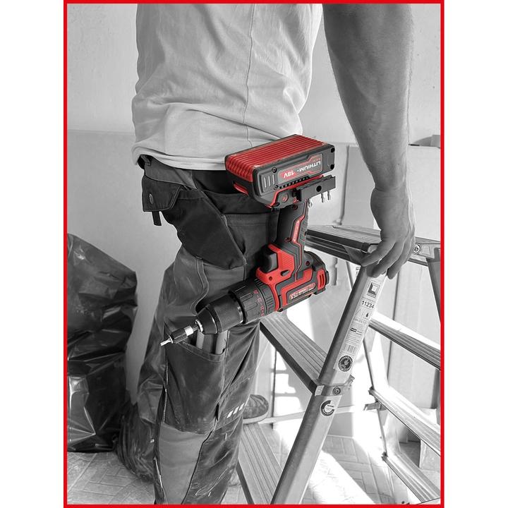 Actual product image KS Tools eMONSTER brushless cordless impact drill and screwdriver set, 4-piece | 18 volt, 2 batteries and (Rechargeable battery operated)