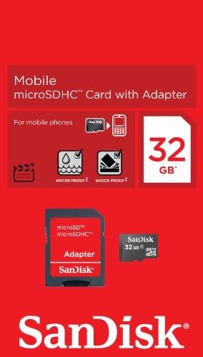 Actual product image SanDisk Imaging microSDHC 32GB (32 GB, microSDHC)
