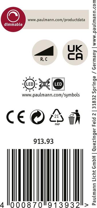 Actual product image Paulmann Lamps Spot Aldan (800 lm)