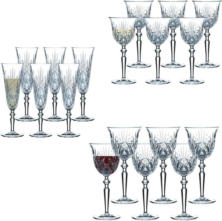 Produktbild Nachtmann Palais (18 Gläser, Rotweingläser, Weissweingläser, Sektgläser)