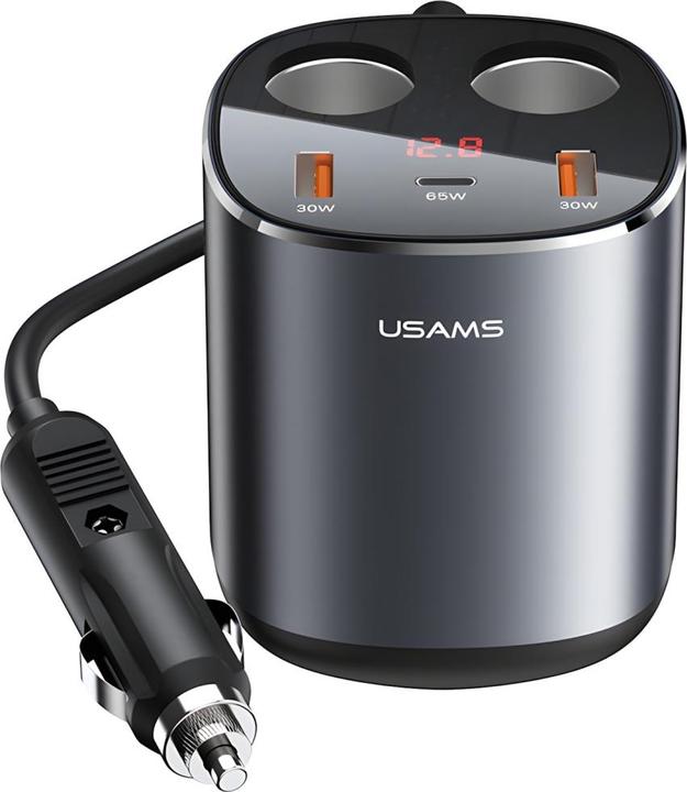 Produktbild Usams Autosprüher 2 xUSB-A/1 xUSB-C C28 245W grau/grau CC151TC01 (US-CC151)