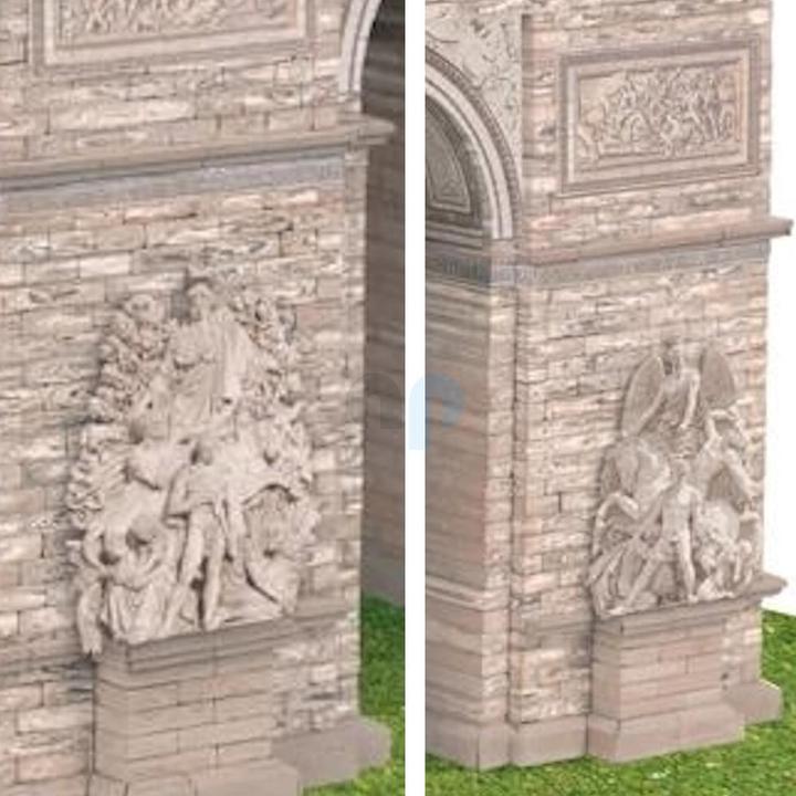 Image du produit Block Cuit. Kit maquette 3D en céramique -Arc de Triomphe Paris (33 x 27 x 18 cm)