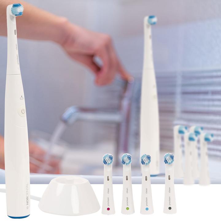 Produktbild Ideoon Elektrische Zahnbürste mit 4 weichen Aufsteckbürsten