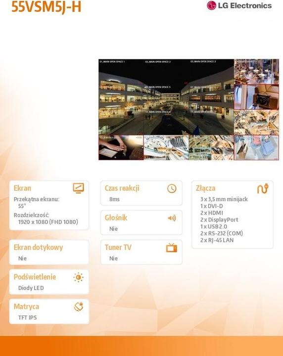 Produktbild LG Videowall Display 55VSM5J-H 55 (1920 x 1080 Pixel, 55")