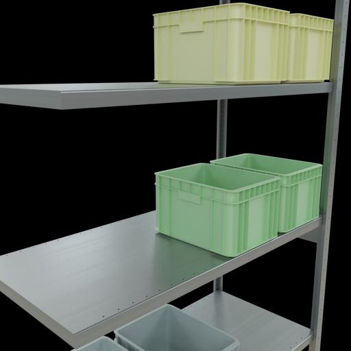 Produktbild Schulte Lagertechnik Stecksystem Anbauregal MULTIplus250 mit Längenriegel