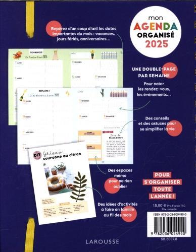 Image du produit Larousse pratique Mon agenda organisé 2025 (Couverture rigide, Français)