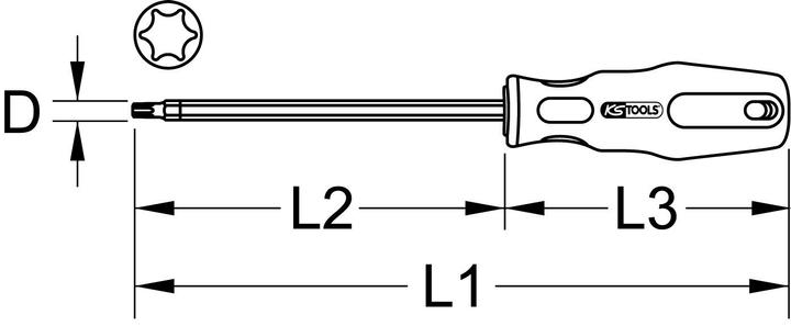 Produktbild KS Tools BERYLLIUMplus Schraubendreher (Torx (TX))