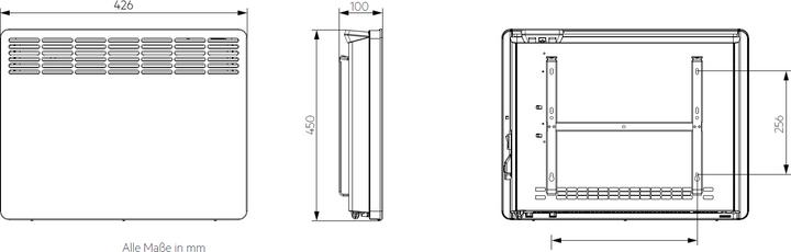 Produktbild AEG Haustechnik WKL 1005, 1000 W Wandkonvektor für ca. 10 m², mit Stecker (1000 W)