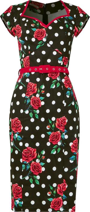 Actual product image Joe Browns Polka Rose Bodycon Dress (40)