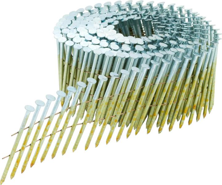 Actual product image Prebena Coil nails galvanised with ring shank wire magazine90 mm