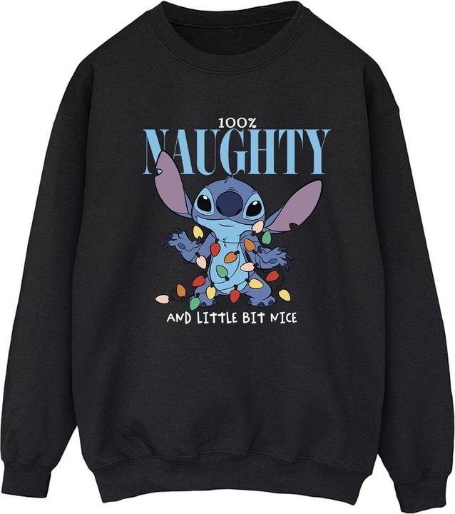 Actual product image Disney Womens/Ladies Lilo & Stitch Naughty & Nice Sweatshirt (3XL)