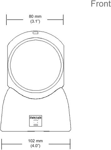Actual product image Honeywell Metrologic MS7120 Orbit 1D (1D barcodes)