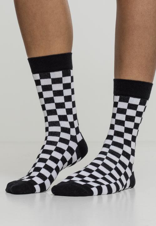 Image du produit Urban Classics Checker Socks 2-Pack (lot de 2, 43 - 46)