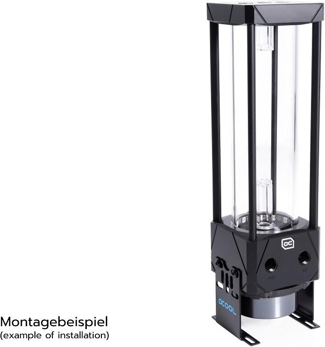 Actual product image Alphacool Aurora D5 Universal Water Cooling Reservoir Black