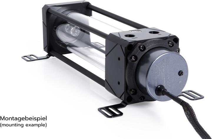 Actual product image Alphacool Aurora D5 Universal Water Cooling Reservoir Black