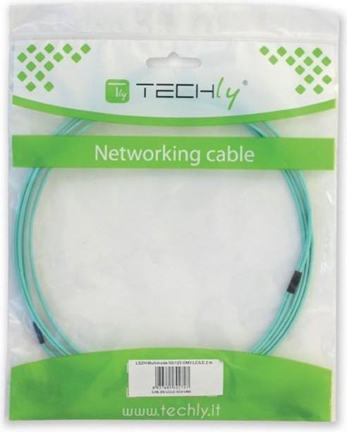 Image du produit Intracom Techly 3m SC / LC 50/125 Câble Fibre Optique Bleu (3 m)