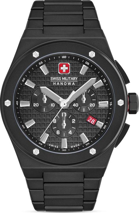Actual product image Swiss Military Hanowa Herrenuhr (Watch with gemstone, 43 mm)