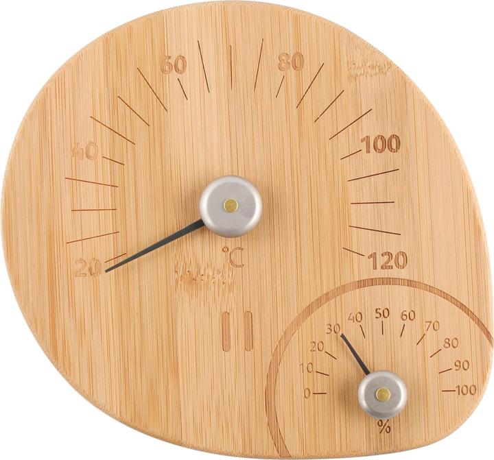 Actual product image Rento Sauna Thermometer Hygrometer Bambo