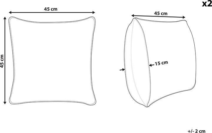 Produktbild Beliani Boronia (45 x 45 cm)