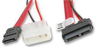Actual product image Akasa SATA combo cable Slimline to SATA / Molex