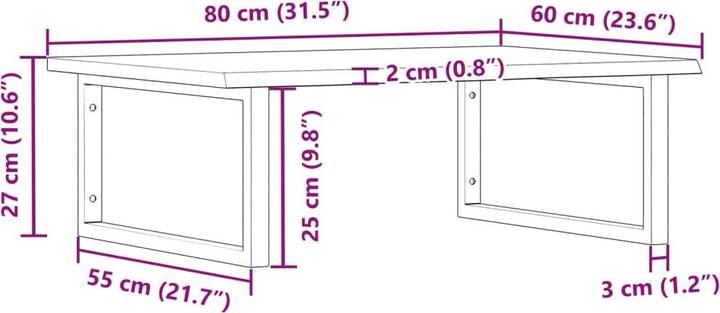 Actual product image VidaXL Washbasin worktop with holder and oak